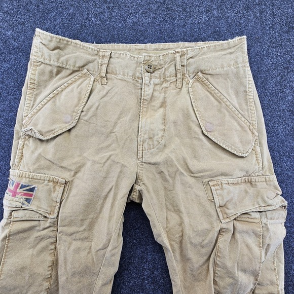 Denim & Supply Ralph Lauren Other - Denim & Supply Ralph Lauren Cargo Pants Mens Union Jack Flag Cotton VTG 29x30